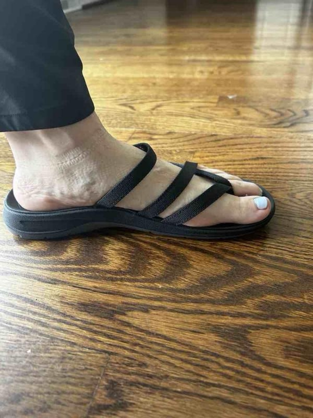 Teva Tirra Traveler Flip Flop Slide Sandal Size 10 Black